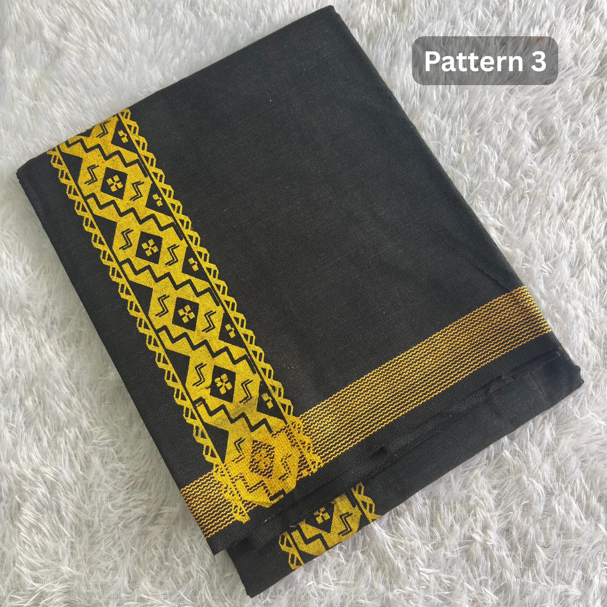 Black Golden Single Dhothi