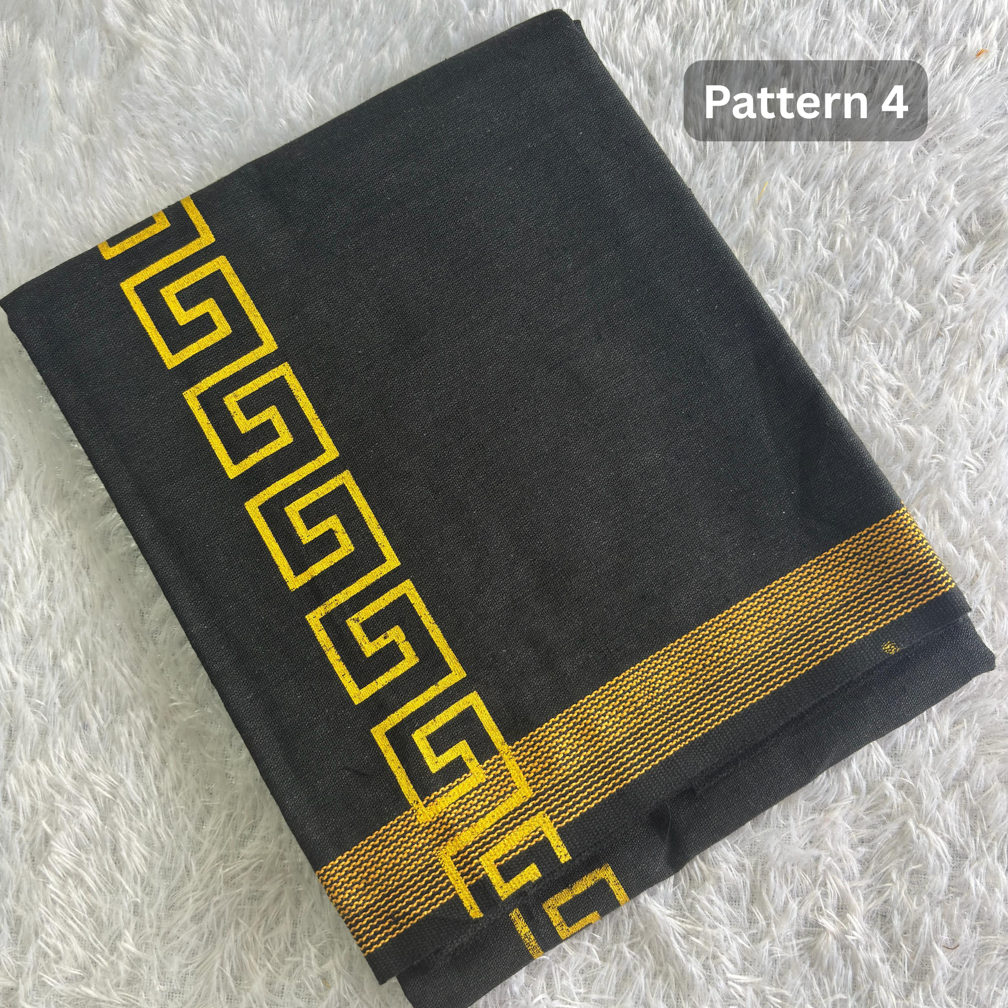 Black Golden Single Dhothi