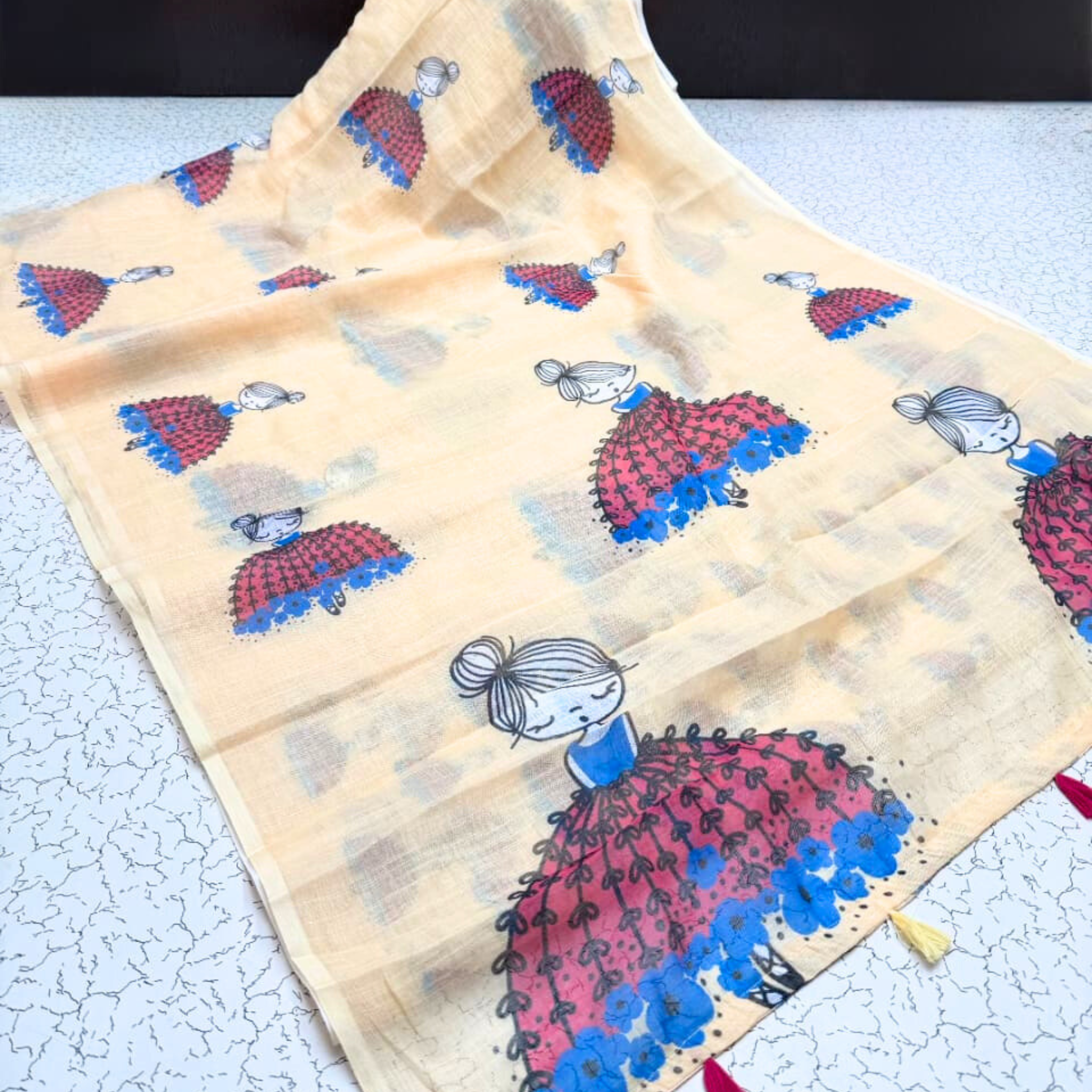 Doll Design Cotton Saree