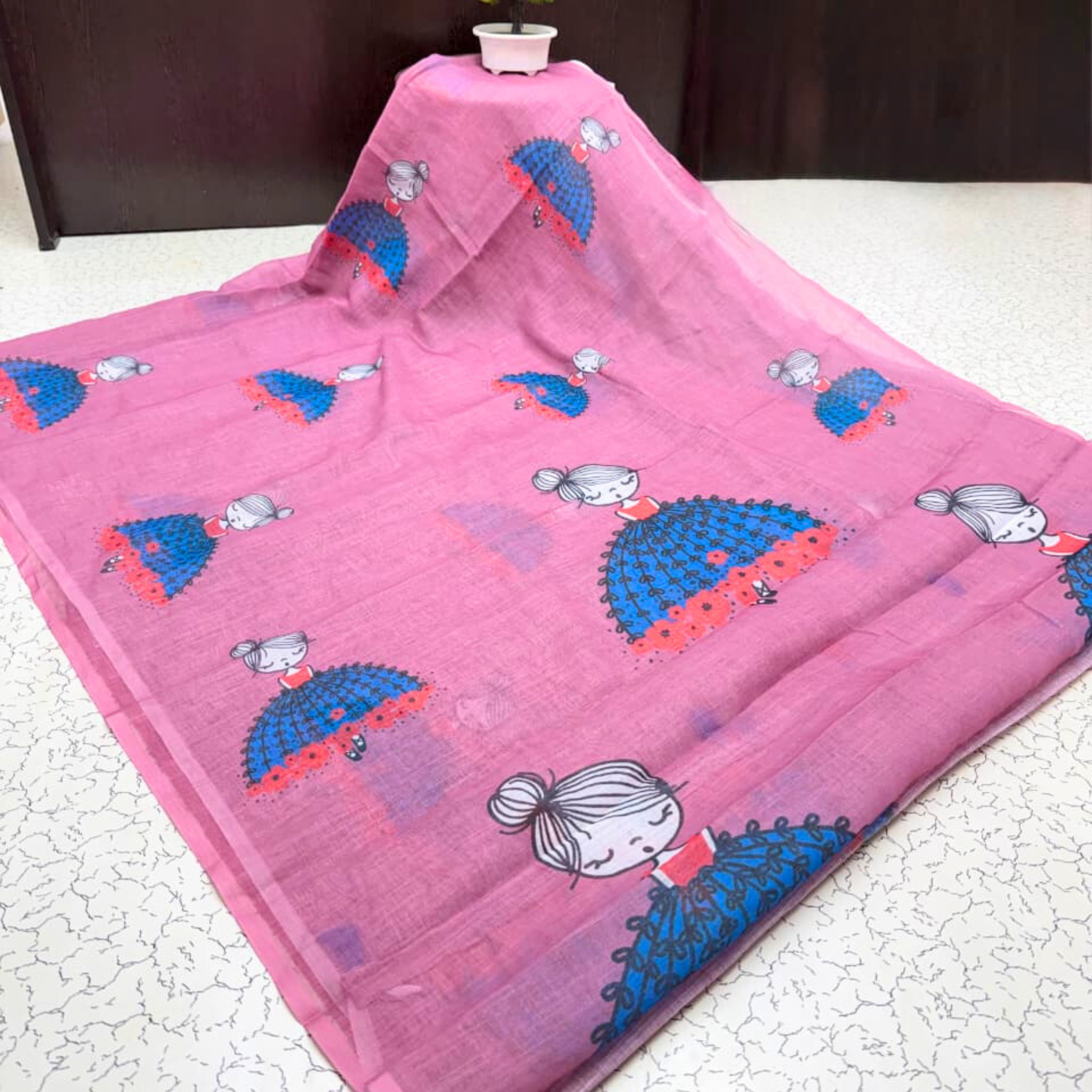 Doll Design Cotton Saree