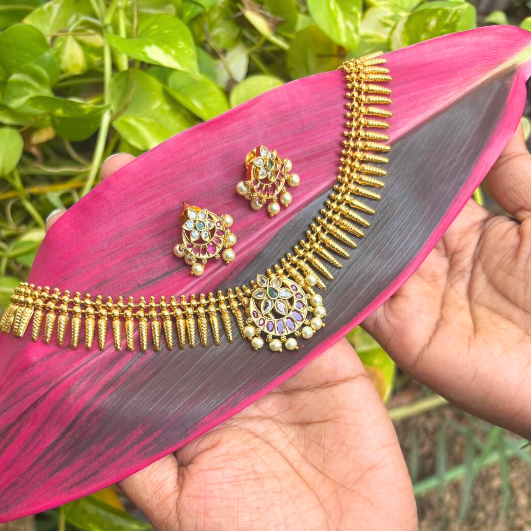 Mullamottu Necklace Set